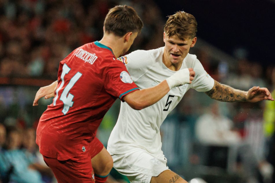 HSV-Verteidiger David Möller Wolfe (24) unterlag mit Norwegen gegen Portugal.