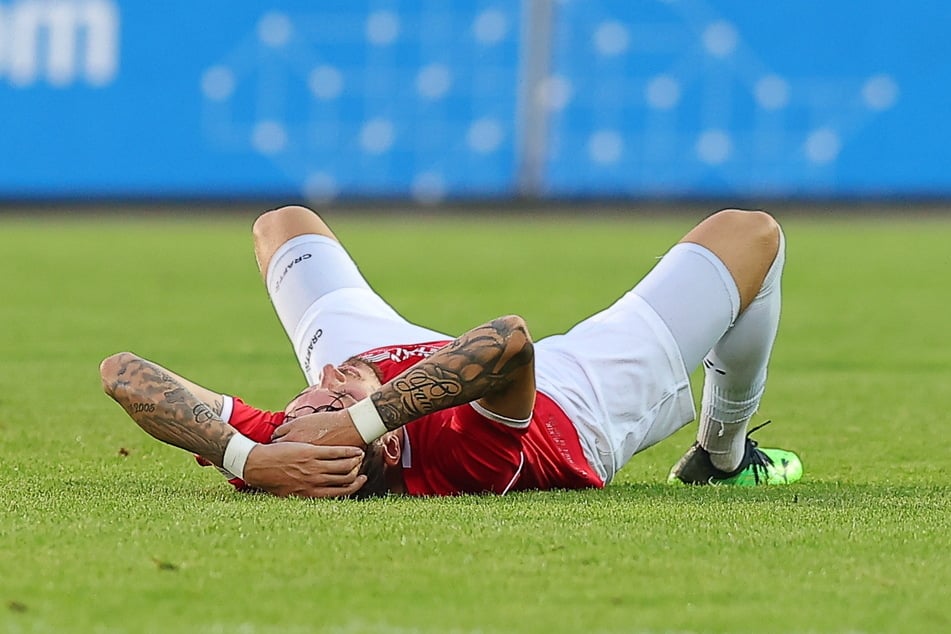 Sandro Sengersdorf (25) am Boden - der FSV muss auf ihn und weitere Stammspieler verzichten.