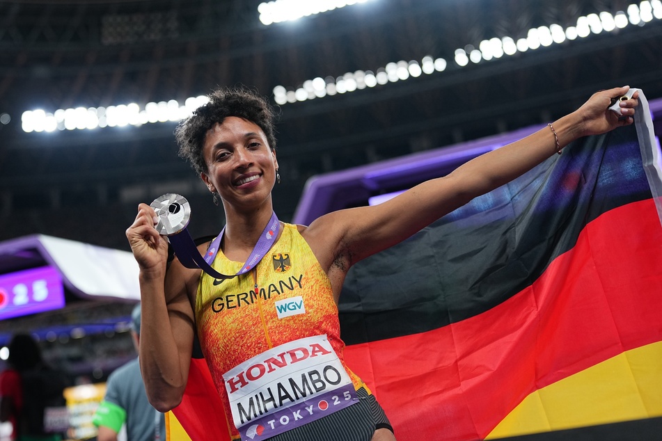 Strahlt mit Silber: Deutschlands Top-Weitspringerin Malaika Mihambo.
