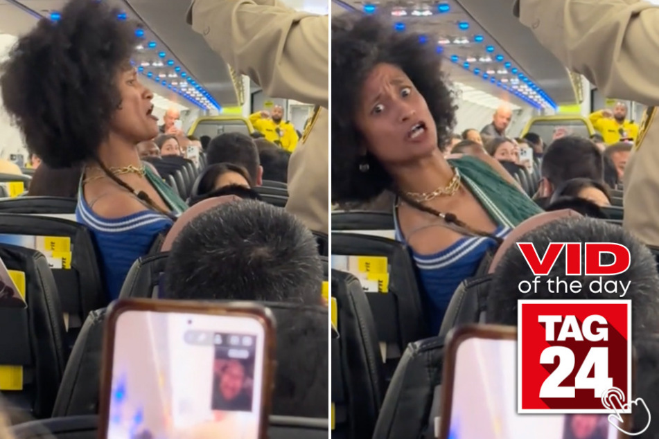 Today's Viral Video of the Day features a woman who went viral after her hilarious faces were seen on FaceTime during a Spirit flight.