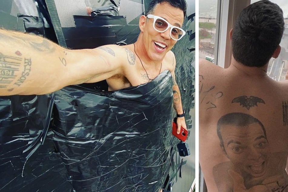 Steve-O has a tattoo of his own face on his back.