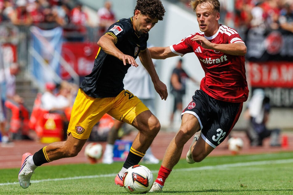 Ben Bobzien (23, l.) setzte auch am Sonntag zum ein oder anderen Tempodribbling an ...