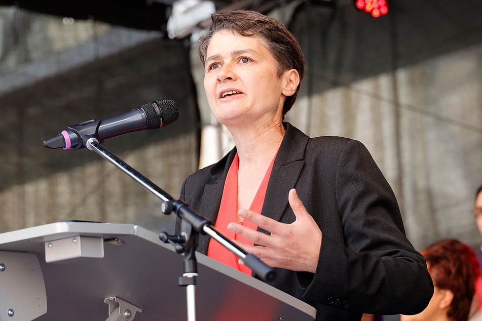 Sachsens DGB-Chefin Daniela Kolbe (46) fordert sichere und gute Jobs.