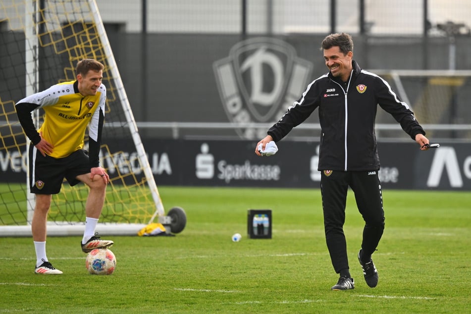 Nur selten rotiert Thomas Stamm (r.) einen anderen Spieler rein.