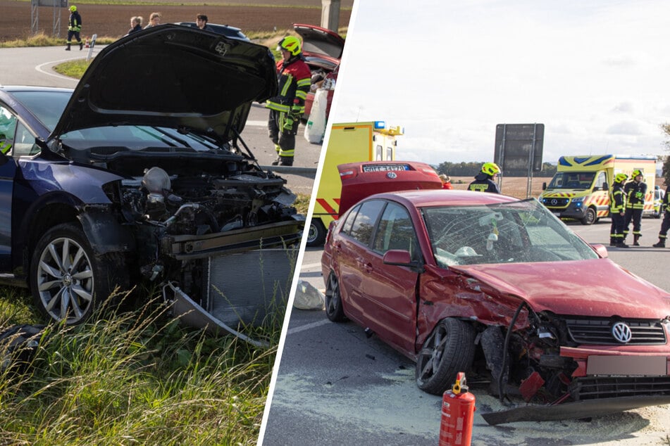 VW-Karambolage auf Kreuzung: Vier Verletzte, zweimal Totalschaden
