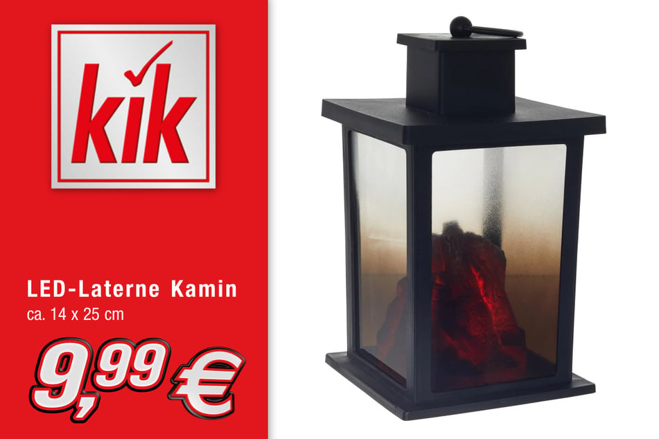 LED-Laterne Kamin