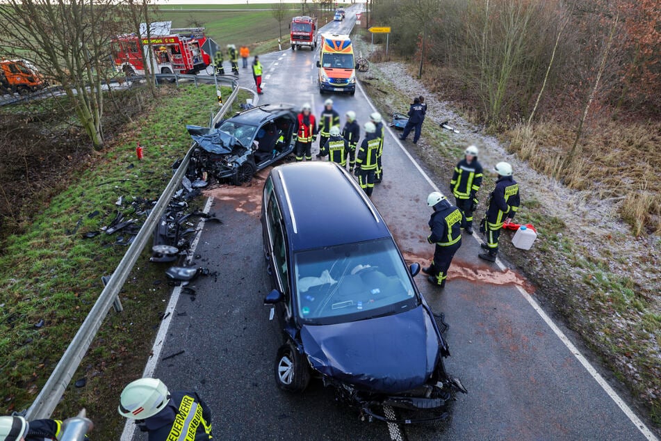Auf der K7308 zwischen Pfaffroda und Remse gab es am heutigen Montag einen schweren Unfall.