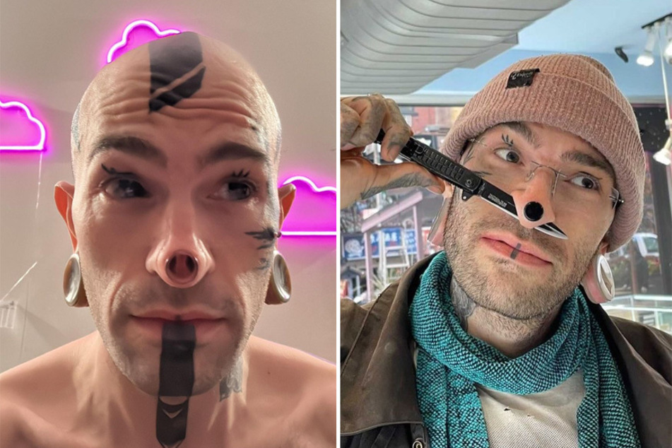 A tattoo and body mod enthusiast isn't letting the "harassment" from strangers get him down.