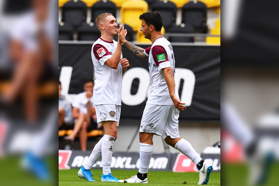Herrmann bereitete das 2:1 von Philipp Hosiner stark vor, klatschte ihn nach dem Erfolg ab.