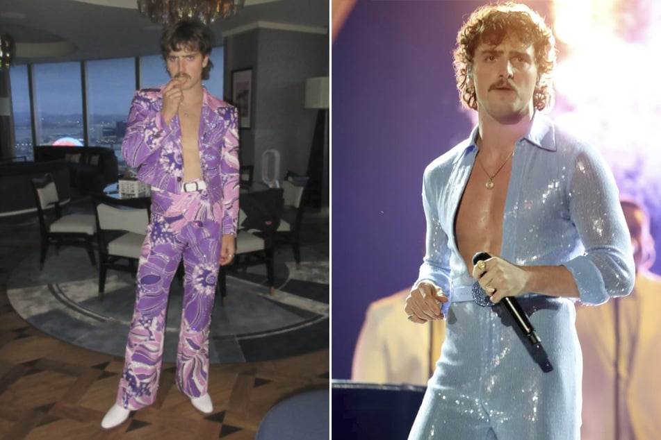 Der "Sugar Sweet"-Interpret Benson Boone (23) ist vor allem für seine bunten Outfits bekannt.