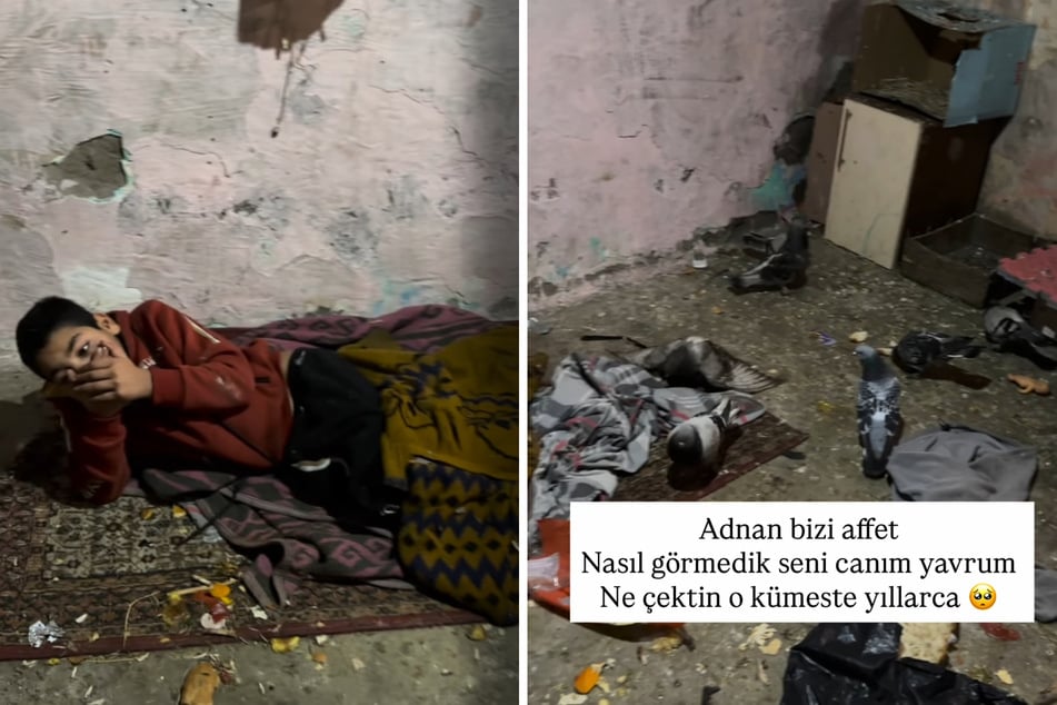 Bedrückend: Adnan musste im Taubenverschlag hausen.