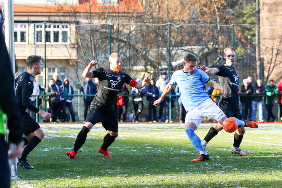 Robert Zickert schoss das 1:0 für den Chemnitzer FC in der 55. Minute.