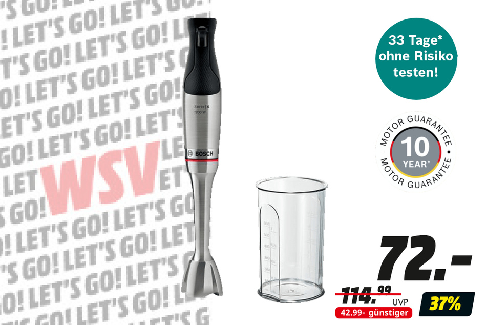 Bosch-Stabmixer für 72 statt 114,99 Euro