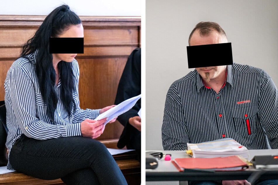 David L. (35, r.) zeigte sich am Freitag geständig. Nicole L. (38, l.) muss sich wegen Beihilfe verantworten.