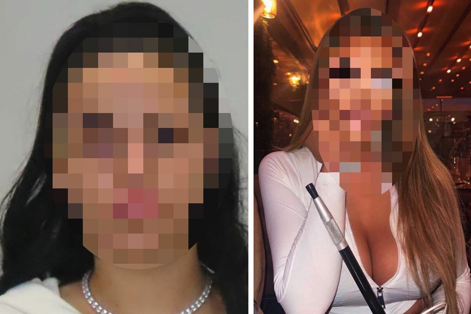 Mit zwei unterschiedlichen Fotos sucht die Polizei nach der 15-jährigen Miriam. Links ungeschminkt und rechts komplett verändert.