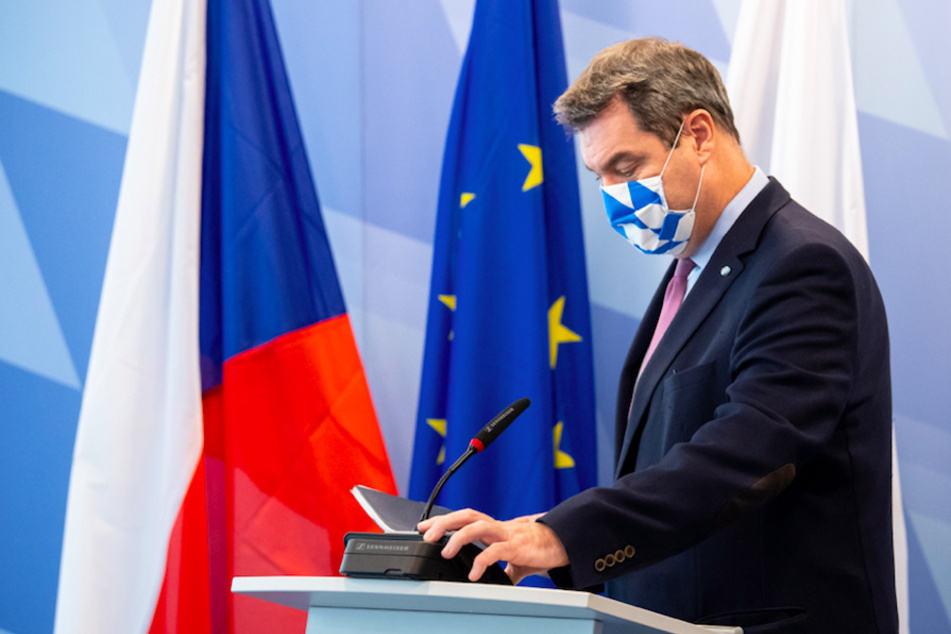 Markus Söder (53, CSU), Ministerpräsident von Bayern, nach der Video-Schalte mit dem tschechische Premierminister Babiš.