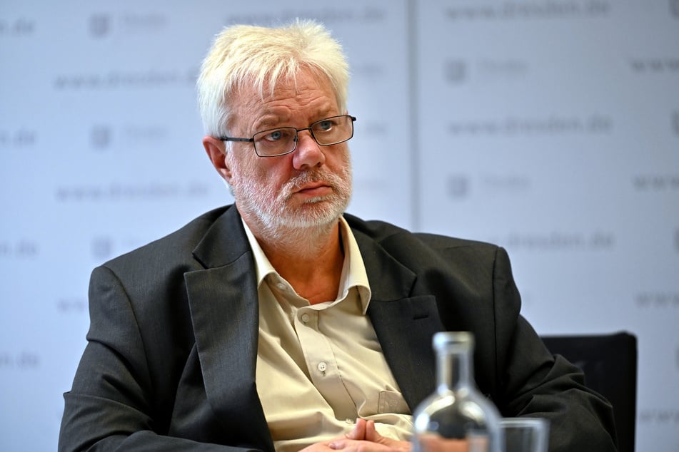 Frank Hoffmann (67) vom Stadtverband "Dresdner Gartenfreunde".