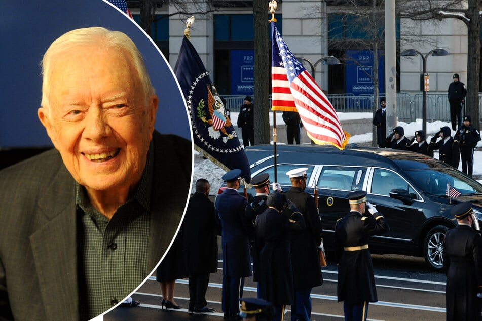 The body of the late President Jimmy Carter was flown to Washington on Tuesday, where it will lie in state at the US Capitol before a national funeral ceremony later this week.