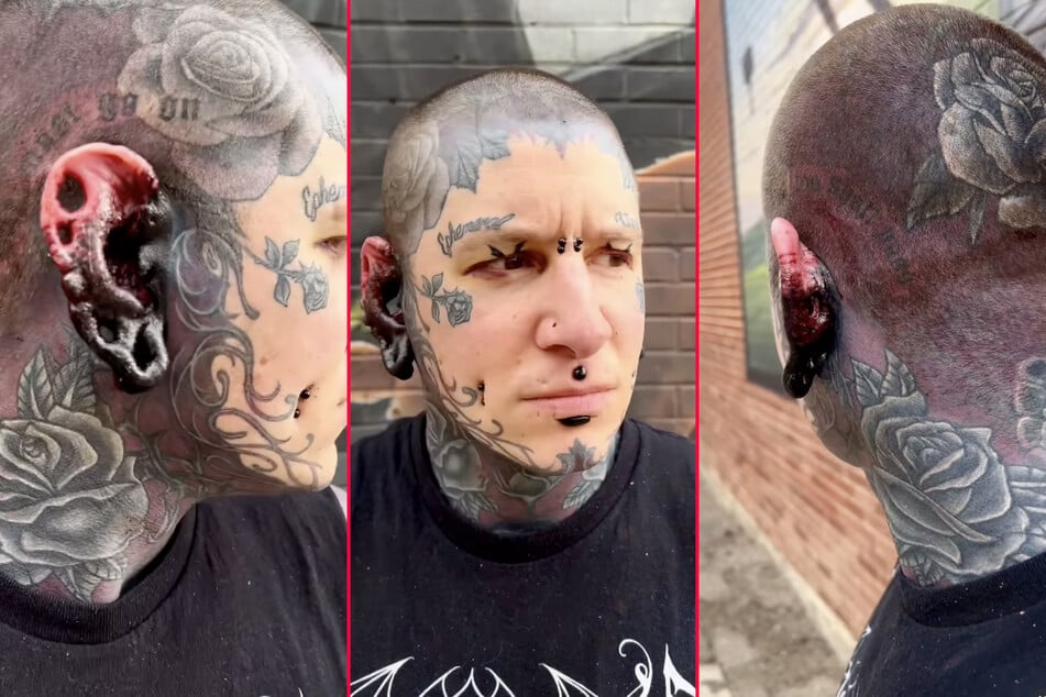 Remy has hit out at his haters and critics alongside a video showing off his radically tattooed earlobes.