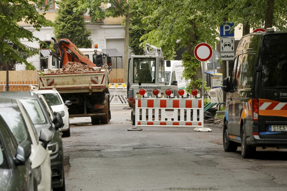 Chemnitz: Erneuter Wasserrohrbruch in Chemnitz: Vollsperrung auf Kaßberg