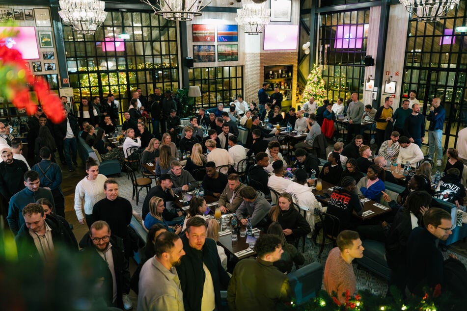 RB Leipzig hatte das komplette Restaurant "Dano's" reserviert.