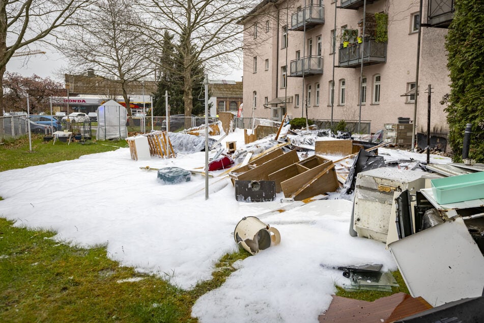 In Heidenau kam es Sonntagnachmittag zu einem Brand.