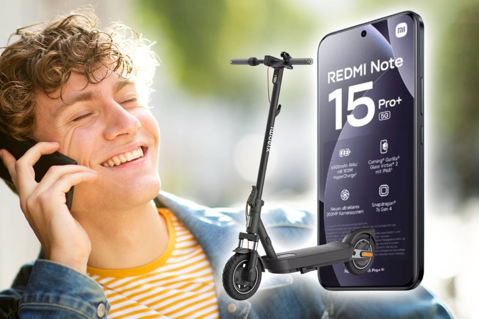 Xiaomi Redmi Note 15 Pro+ 5G mit Electric Scooter 5 Pro bei Blau nur 19 Euro einmalig