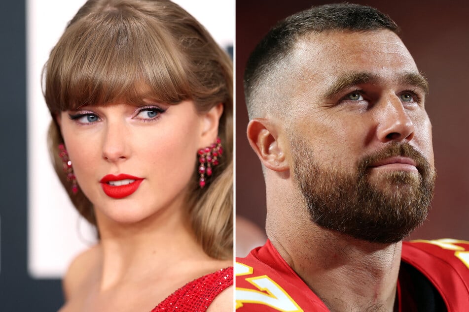 Taylor Swift (l.) and Travis Kelce are reportedly in no rush to begin wedding planning.