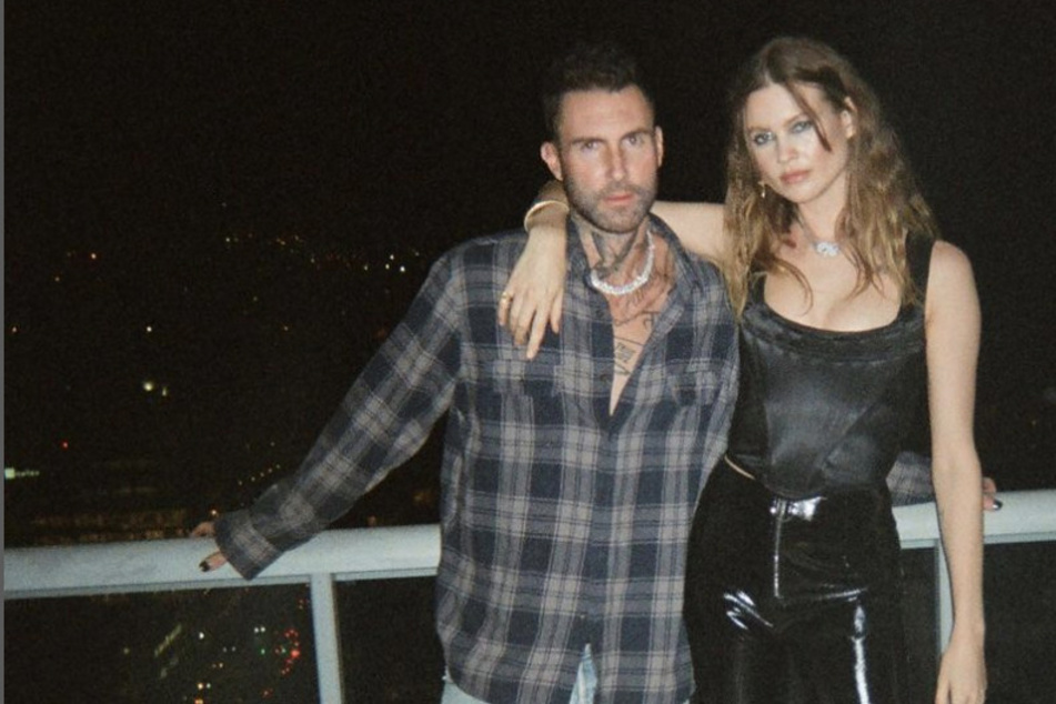 Adam Levine (l) and Behati Prinsloo have reportedly welcomed their third child together.