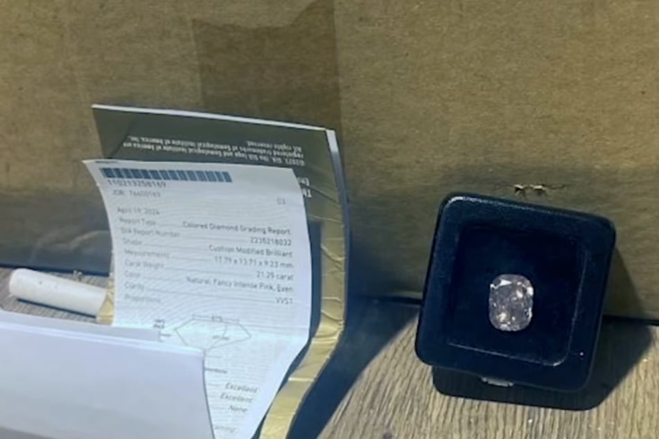 Der Diamant konnte sichergestellt werden.