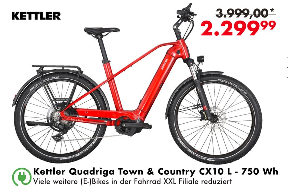 Kettler Quadriga CX10 L - 750 Wh
