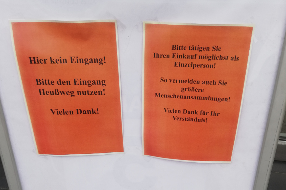 Eine weitere Edeka-Filiale führte andere Maßnahmen durch.