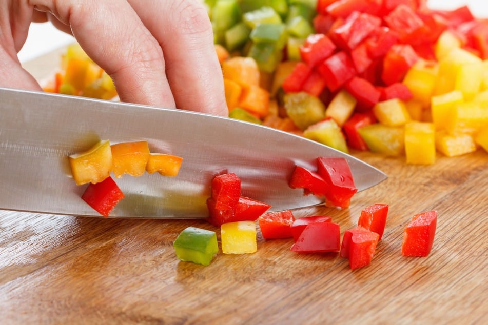 Much of the cooking time is spent washing and chopping the vegetables.