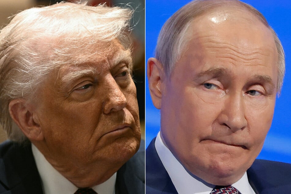 Donald Trump and Vladimir Putin (r.) will hold talks on the Russia-Ukraine war at Joint Base Elmendorf-Richardson in Alaska on Friday.