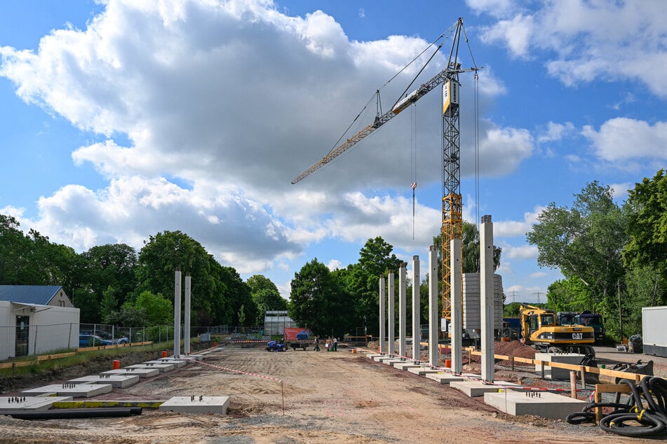 Auf diese Baustelle haben Schüler und Lehrer des BSZ Altroßthal lange gewartet.