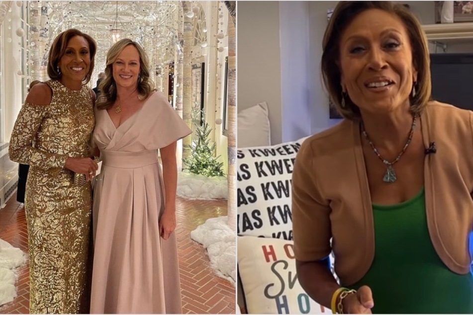 She said yes to marriage! Robin Roberts (r) revealed that she's going to be a married lady in 2023 with her partner, Amber Laign.