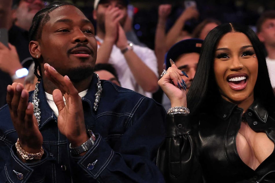 Cardi B and Stefon Diggs make romance official with handsy Knicks date night!