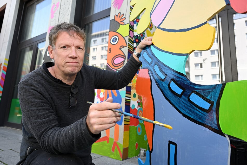 Im Kulturhauptstadtjahr bemalte Michael Fischer-Art (57) im Rosenhof eine Fassade neu.
