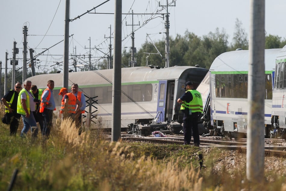Rettungskräfte vor Ort.