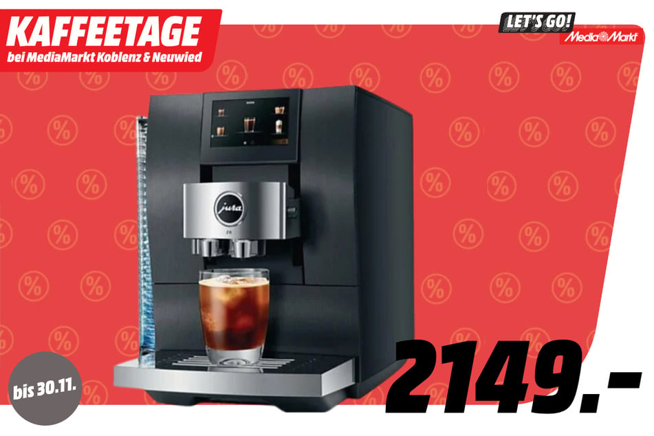 Jura-Kaffeevollautomat für 2.149 statt 2.499 Euro.