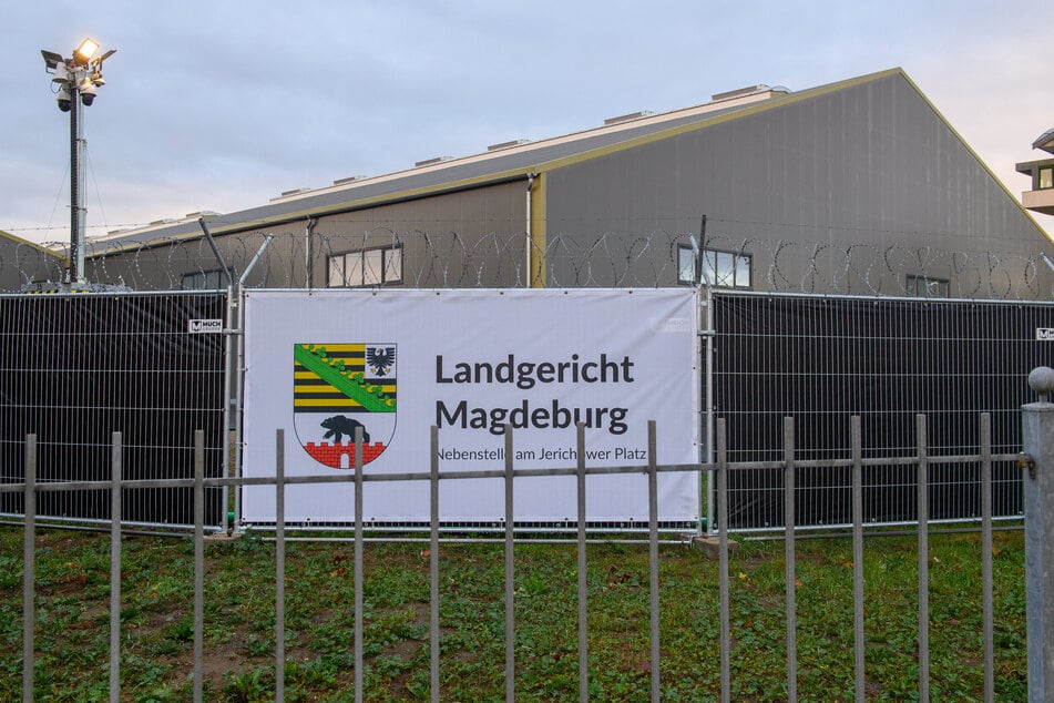 In dem Interims-Gerichtsgebäude für den Prozess um den Magdeburg-Anschlag wurden Abläufe geprobt.