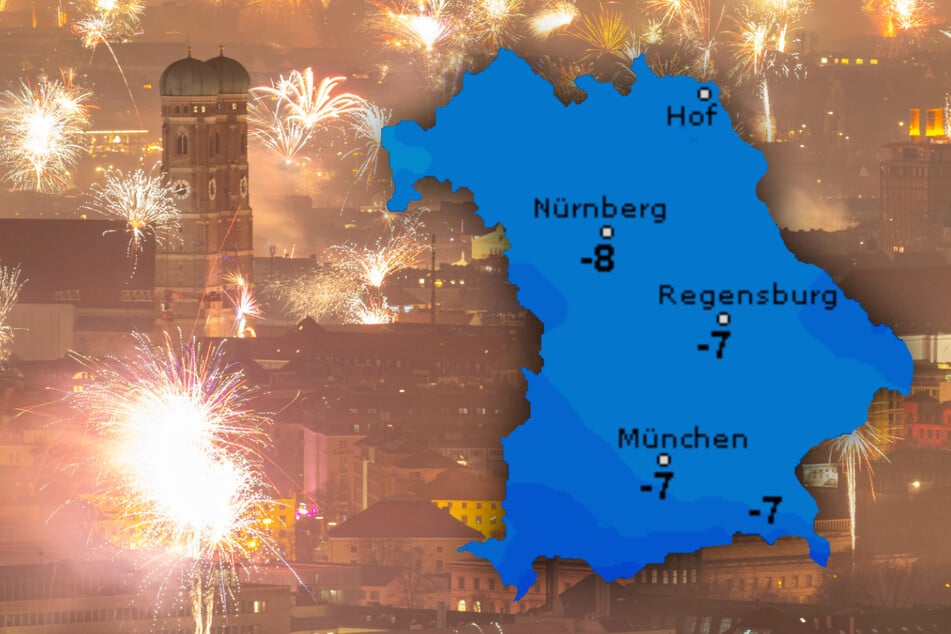 Vorsicht beim Feuerwerk! In der Nacht auf Donnerstag kann es in Teilen von Bayern richtig glatt werden.