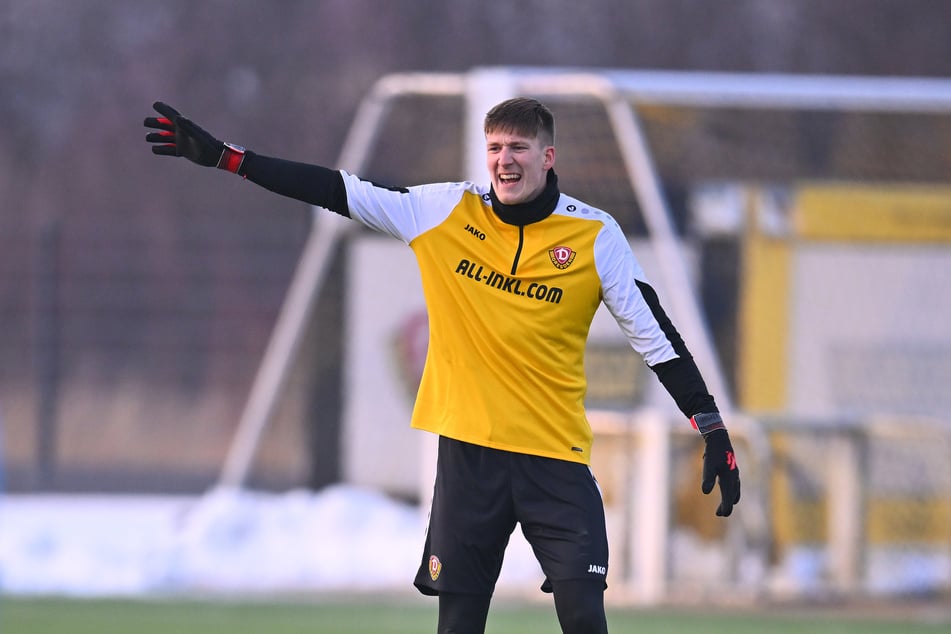 Ganz ungewohnt in Gelb: Elias Bethke (22) ist nach zehn Jahren in Cottbus in Dresden angekommen.