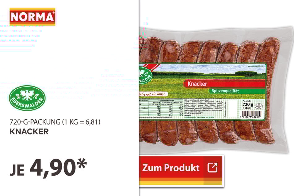 Knacker für 4,90 Euro.