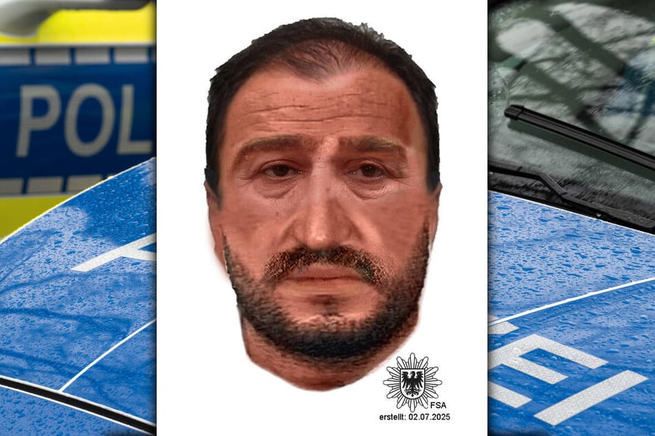 Die Polizei in Brandenburg sucht mit einem Phantombild nach einem mutmaßlichen Sexualstraftäter.