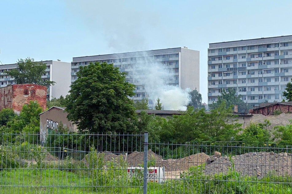 Auf dem Gelände der alten Gurkenfabrik ist ein Brand ausgebrochen.