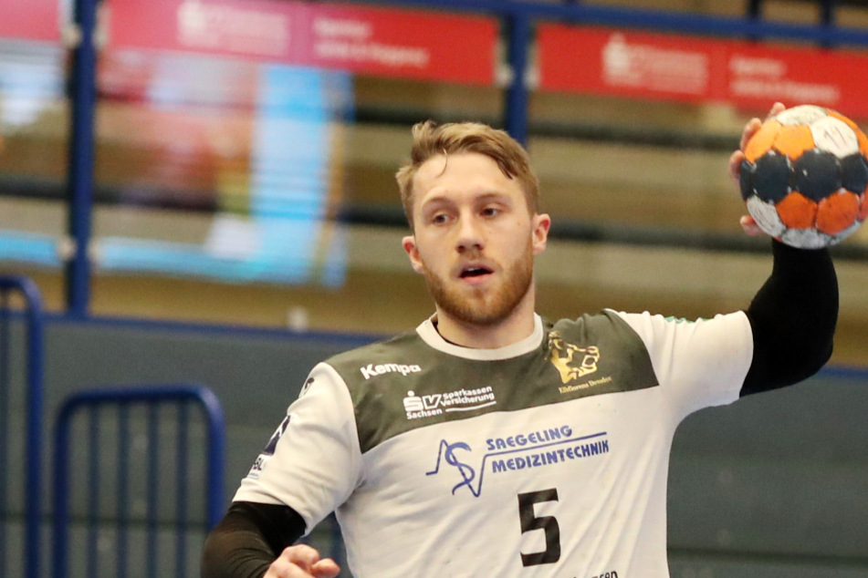 Beim Derbysieg in Aue erzielte Lukas Wucherpfennig elf Treffer. Wie oft kann der Dresdner Rechtsaußen am Sonnabend Hüttenbergs "unangenehme Torhüter" überwinden?