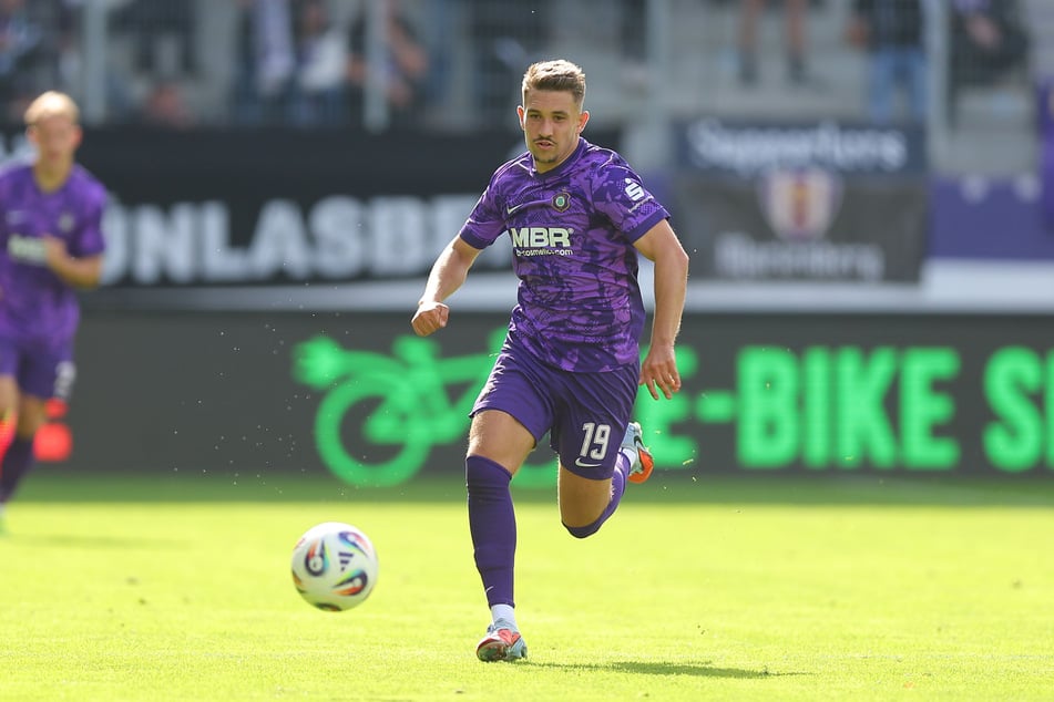 Julian Guttau (25) ist, was Ballbesitz angeht, Aues Bester.