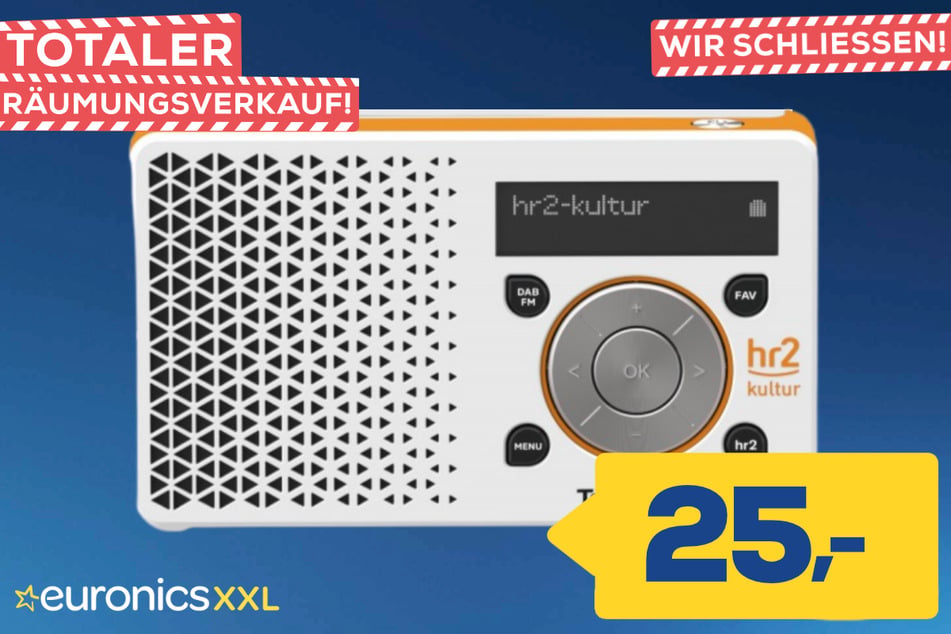 TechniSat-Taschenradio DigitRadio 1 hr2 Edition für 25 Euro.