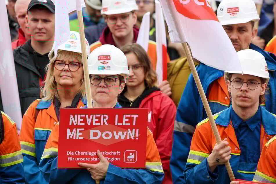 Arbeiter-Protest im Chemiepark Böhlen. Welche Pläne hat Dow für die Nachnutzung der Anlagen?